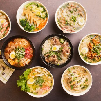 Bone & Broth - An assortment of the pho and noodle dishes offered at Bone & Broth - Vietnamese Near Me - Ontario, California
