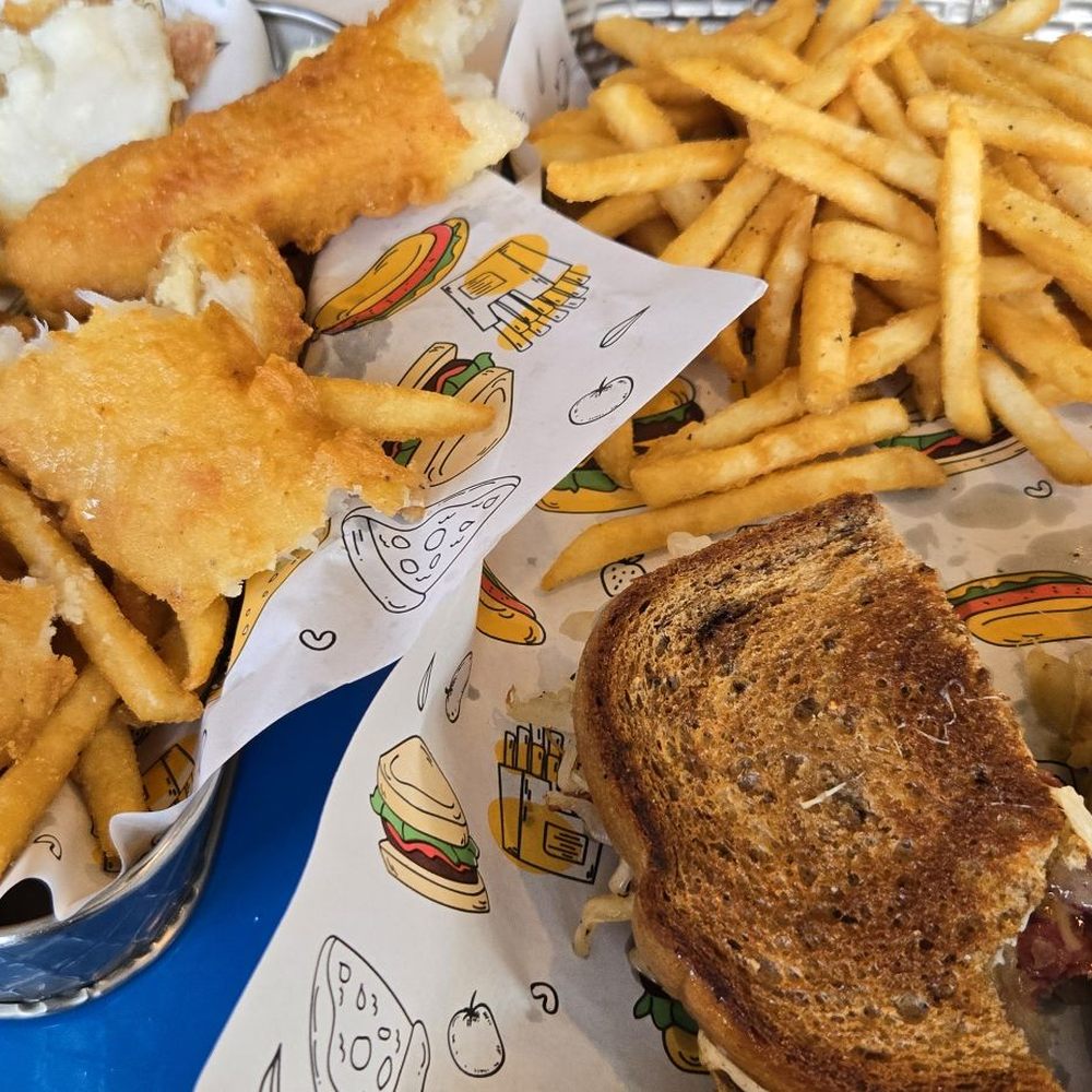 Columbine Bar & Grill - Fish and chips and Reuben sandwich - American Near Me - Mancos, Colorado Columbine Bar & Grill - Fish and chips and Reuben sandwich - American Near Me - Mancos, Colorado