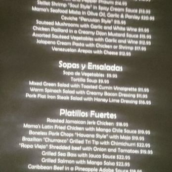 Mama Roomba - Menu - Caribbean Near Me - Bakersfield, California