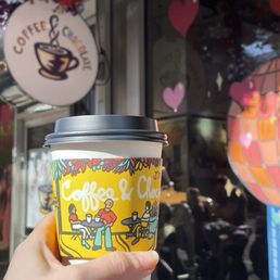 Cheers to yummy cappuccinos. Cheers to yummy cappuccinos.