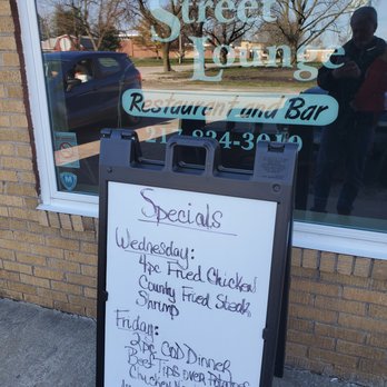 Lincoln Street Lounge - Here is the sidewalk sign outside. - Bars Near Me - Broadlands, Illinois