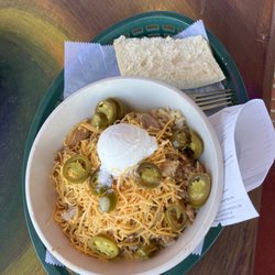 J Gumbo's - Bourbon chicken and bread