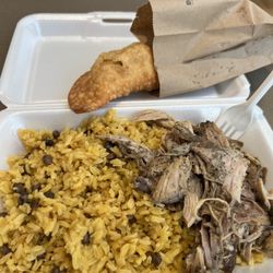 Cibao Kitchen - Pull Pork Shoulder Plate and Chicken Empanadas