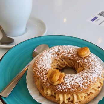 Douceurs & Tralala - Came for a little treat. Got a Paris-Brest and a coffee and it was absolutely delicious!!! - Bakeries Near Me - Miami Beach, Florida Douceurs & Tralala - Came for a little treat. Got a Paris-Brest and a coffee and it was absolutely delicious!!! - Bakeries Near Me - Miami Beach, Florida