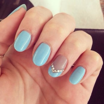 Laura's Nails - Gel manicure with crystals from Carol - Nail Salons Near Me - Santa Monica, California Laura's Nails - Gel manicure with crystals from Carol - Nail Salons Near Me - Santa Monica, California