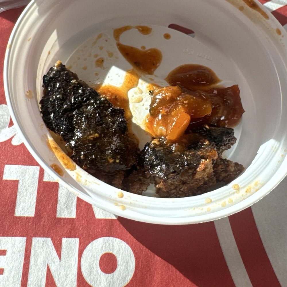 Wendy's - Burt hamburger from my chilli. Not edible - Fast Food Near Me - Forest, Mississippi