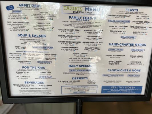 Menu photo 4 Taziki's Mediterranean Cafe - Mobile Mobile, AL