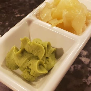 Sansei Japanese Restaurant - Side of wasabi and ginger (one large one for all the sushi dishes we ordered) - Japanese Near Me - Reedley, California
