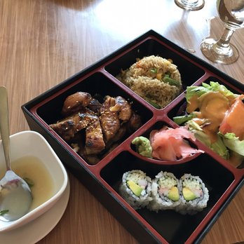 Mai Place - Lunch bento box. Chicken teriyaki. Less than $9. So GOOD! - Sushi Bars Near Me - Canton, Massachusetts