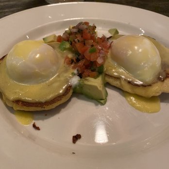 Corinne Denver - Eggs Benedict on "Sweet cakes" aka pancakes? - Breakfast & Brunch Near Me - Denver, Colorado
