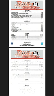Menu photo 8 Bill's Bar-B-Que Elkhart, IN Menu photo 8 Bill's Bar-B-Que Elkhart, IN