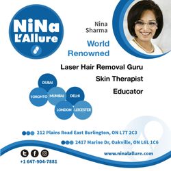 Nina L'Allure - Nina Sharma world renowned Laser Hair Removal Guru & Skin Therapist