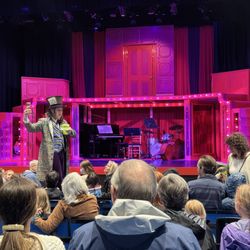 Northwest Childrens Theater & School - The Mad Hatter doing crowd work prior to the performance