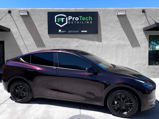 TESLA MODEL Y Transformation! - Tesla Model Y - Vehicle Color Change Wrap - Window Tint - Wheel Powder Coating - FEYNLAB Ceramic Coating TESLA MODEL Y Transformation! - Tesla Model Y - Vehicle Color Change Wrap - Window Tint - Wheel Powder Coating - FEYNLAB Ceramic Coating