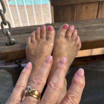 Village Nails & Spa - Other than my own arthritis, my toes and fingers look so pretty. - Nail Salons Near Me - Thousand Oaks, California