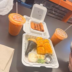 JJ Sushi & Pho - Thai tea,crab hand roll,crunchy roll and egg rolls !!!