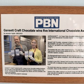Gansett Craft Chocolate - Chocolatiers & Shops Near Me - South Kingstown, Rhode Island