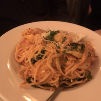 La Buca - Pesci with salmon, shrimp, red peppers - Italian Near Me - Portland, Oregon La Buca - Pesci with salmon, shrimp, red peppers - Italian Near Me - Portland, Oregon