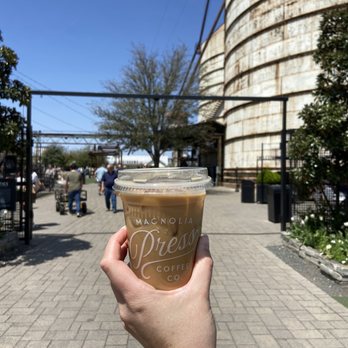 Magnolia Press - Honey iced latte - Coffee & Tea Near Me - Waco, Texas