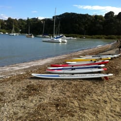 Point Paddlers - Point Paddler's boards ready for use at Little Shoal Bay