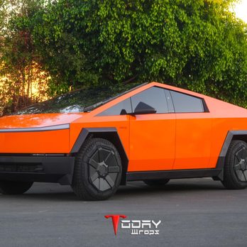 Today Wraps - CyberTruck 3M gloss burnt orange - Vehicle Wraps Near Me - Covina, California Today Wraps - CyberTruck 3M gloss burnt orange - Vehicle Wraps Near Me - Covina, California