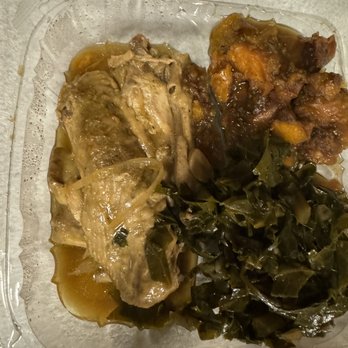 Mother’s Seafood & More - Baked Turkey wings, Collards and Yams - Seafood Near Me - Brooklyn, New York