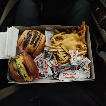 In-N-Out Burger - 4x4, 2x2, crisp cheesy fries, and hidden reg fries. - Burgers Near Me - Alameda, California