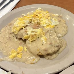 Biscuits and Gravy with 2 eggs