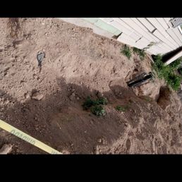 Trench not filled Trench not filled