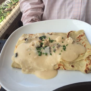 Le Bistro - Chicken crepes with mushrooms. - French Near Me - Roswell, Georgia