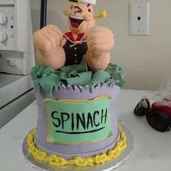 Bad Ass Cakes - Popeye tied the knot