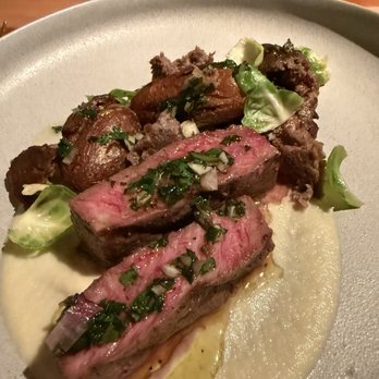 Sweet Basil - Roasted lamb loin - New American Near Me - Vail, Colorado Sweet Basil - Roasted lamb loin - New American Near Me - Vail, Colorado