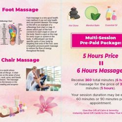Lily Massage - The new specials package is on sale until Mother's Day.