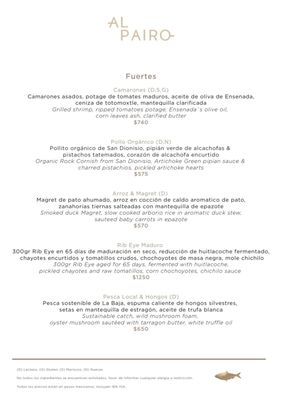 Menu photo 5 Al Pairo San José del Cabo, BCS