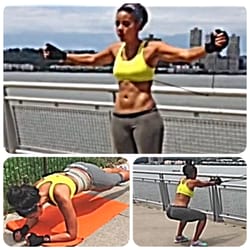Supreme Team Boxing - Angela Simmons BETS 106 & Park training with Coach Nelson