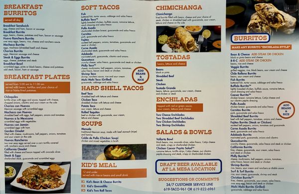 Menu photo 1 Vallarta Express La Mesa, CA Menu photo 1 Vallarta Express La Mesa, CA