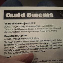 Guild Cinema - The movie I'm here to see.
