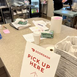 Dunkin' - This is where they want us to pick up food a drinks?!