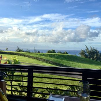 The Banyan Tree - The view from our table!! - Seafood Near Me - Kapalua, Hawaii