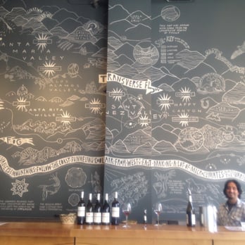 The Valley Project - Cool wall drawing - Wine Tasting Room Near Me - Santa Barbara, California