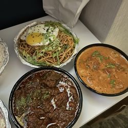 The Flame Indian Kitchen - Goat vindaloo, kimchi fried noodles, butter chicken