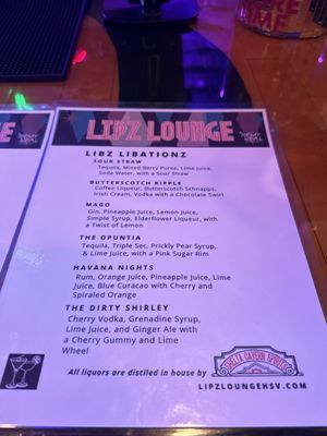 Menu photo 1 Lipz Lounge Huntsville, AL