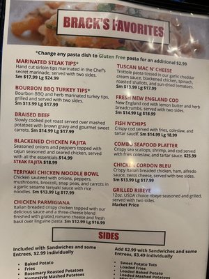Menu photo 6 Brack's Grille & Tap Taunton, MA