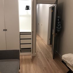 Dr Ace of Space - The final outcome! She turned a Junk room into a small bedroom and office it's an organized paradise only using half the closet!