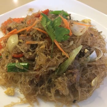 Thai On Yonge - Delicious Pad Woon Sen (stir fry glass noodle). - Thai Near Me - Toronto, Ontario Thai On Yonge - Delicious Pad Woon Sen (stir fry glass noodle). - Thai Near Me - Toronto, Ontario