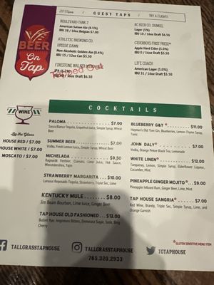 Menu photo 2 Tallgrass Tap House Manhattan, KS Menu photo 2 Tallgrass Tap House Manhattan, KS