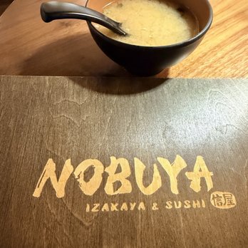 Nobuya - Miso soup upon arrival. - Sushi Bars Near Me - Pleasant Hill, California Nobuya - Miso soup upon arrival. - Sushi Bars Near Me - Pleasant Hill, California