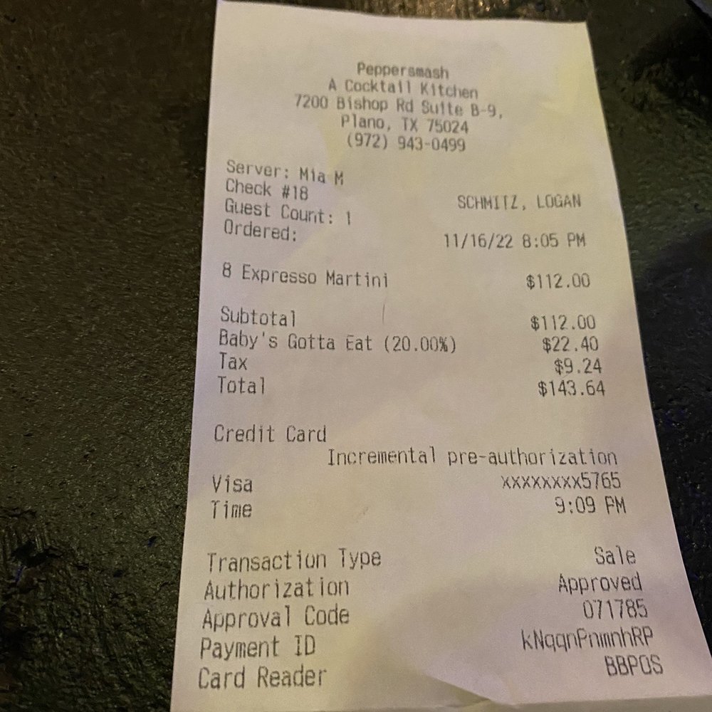20% added gratuity....I've been coming here for months and never had this added on my receipt thanks Mia what in the world 20% added gratuity....I've been coming here for months and never had this added on my receipt thanks Mia what in the world