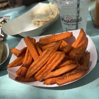 Wraptitude - Sweet potato fries - Burgers Near Me - San Antonio, Texas Wraptitude - Sweet potato fries - Burgers Near Me - San Antonio, Texas