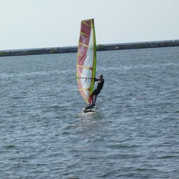 Foiling at Wendy Park . Foiling at Wendy Park .